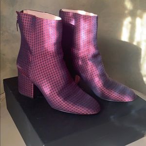 J Crew Leather Lined Chunky Heel Maya Bootie